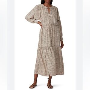 Sweet Baby Jamie Modest Peasant Ditsy Midi Dress